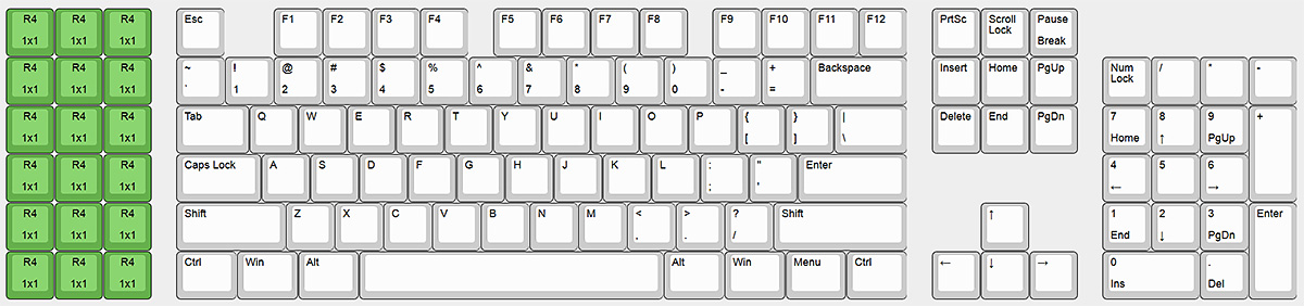 Max Keyboard Black Clear Translucent Keycap Pack For Corsair Vengeance K95 Blank Front Top Printed