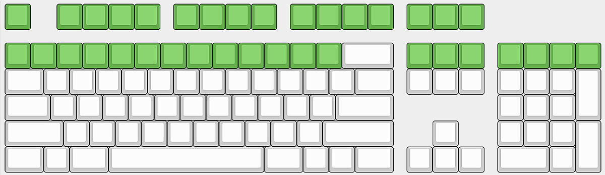 Max Keyboard Row 4, Size 1x1 Cherry MX Keycap