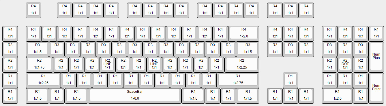 Razer Blackwidow Mechanical Keyboard Key Cap Size Chart